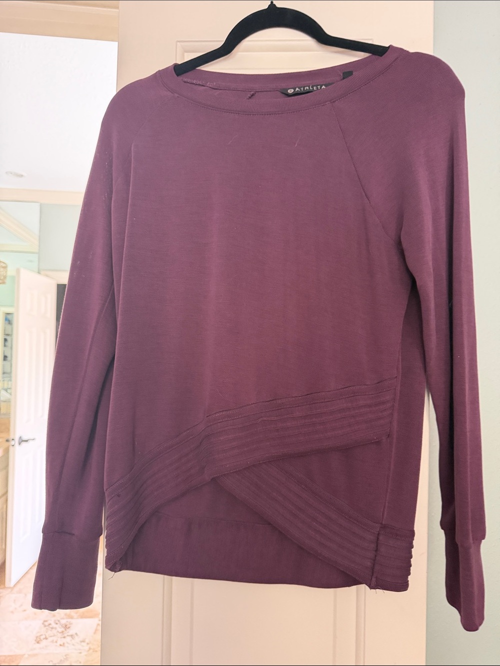 lululemon athletica Purple Knit Long Sleeve Top